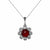 Sterling Silver Filigree Art Carnelian Gemstone Floral Design Women Pendant