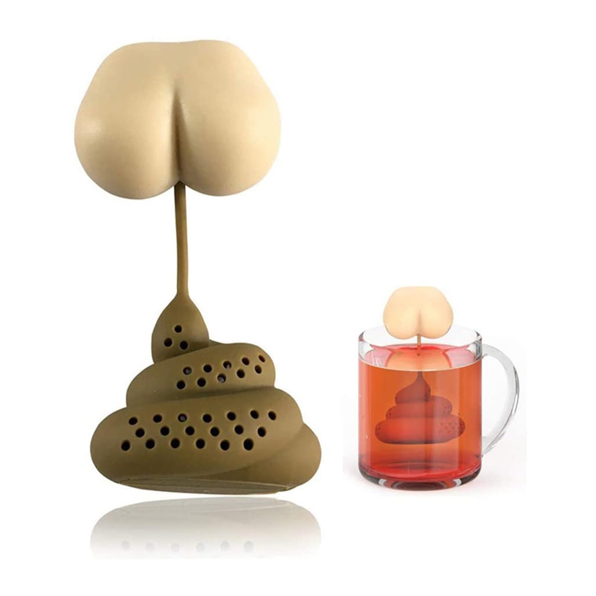 Tea Strainer - Butt Poop!