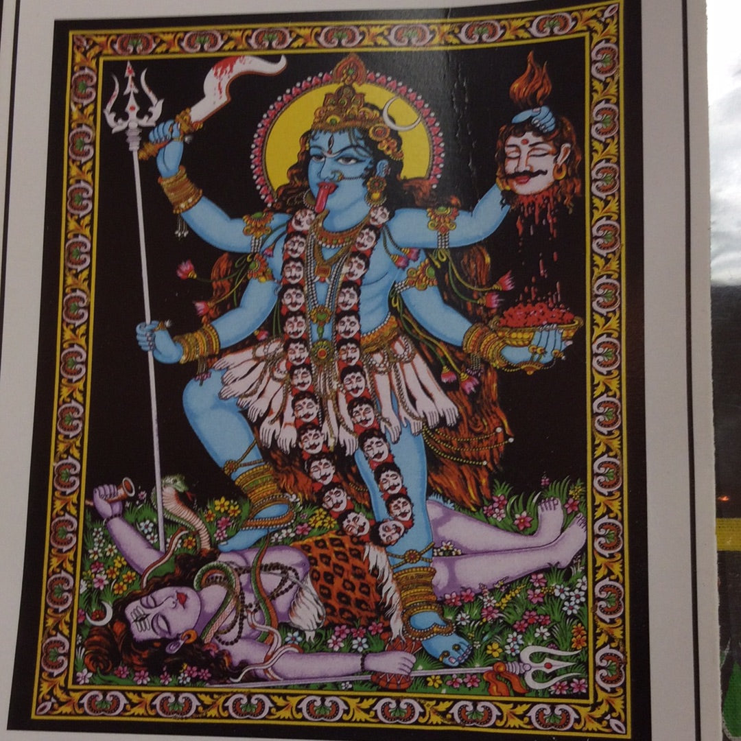 Ma Kali Hindu Tapestry 40x30