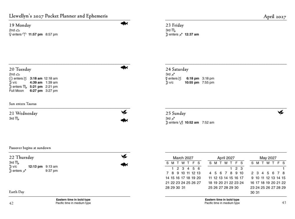 Llewellyn's 2027 Astrological Pocket