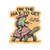 Frog Cowboy on Turtle High Quality Vinyl Sticker