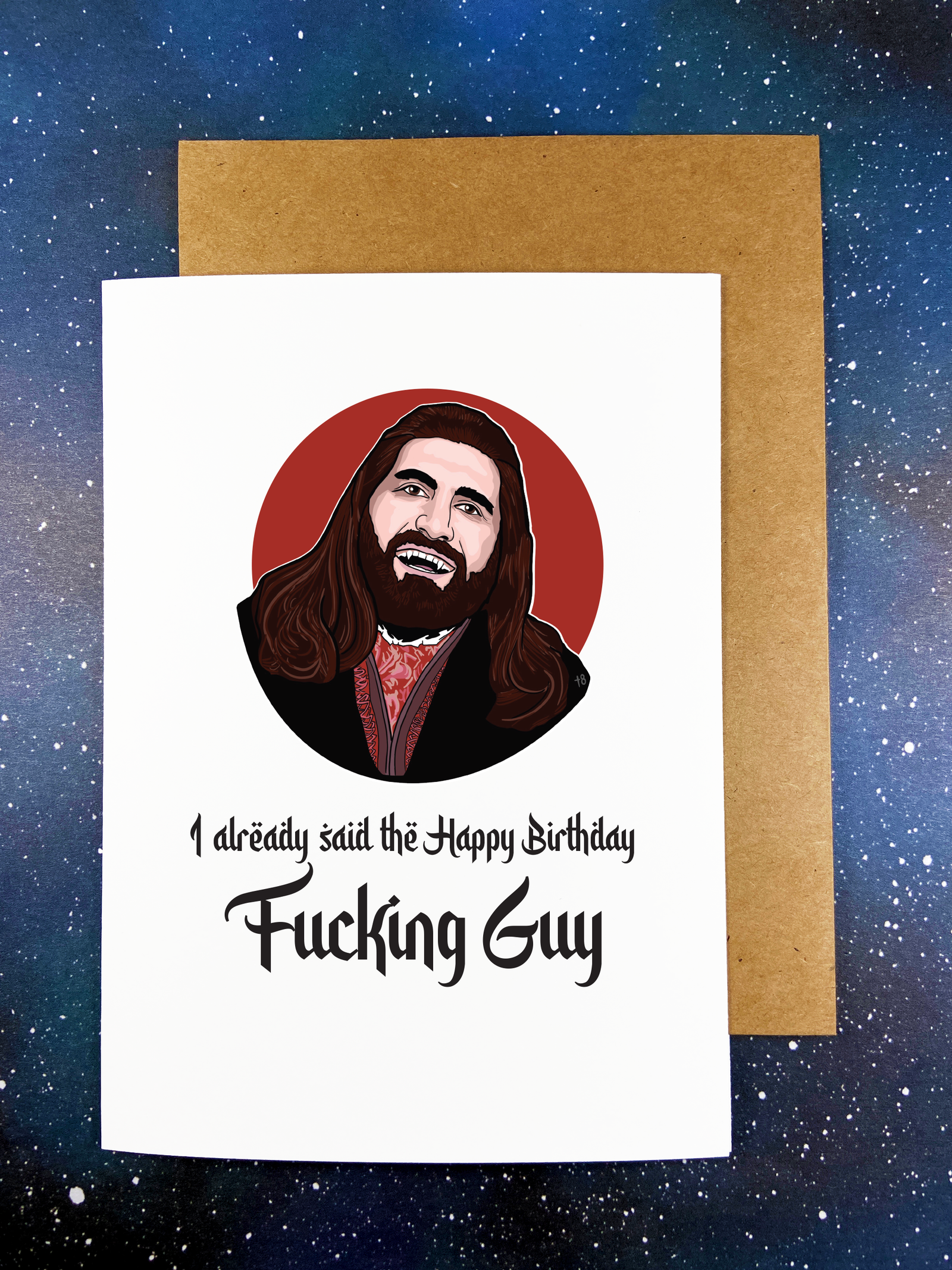 Nandor Birthday Greeting Card - What We Do In The Shadows