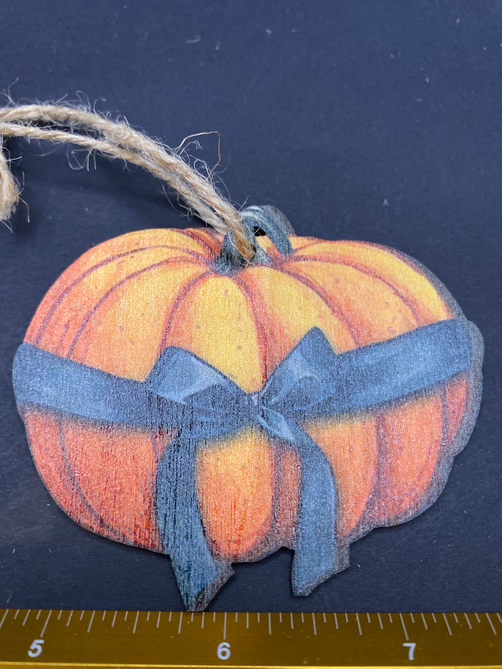 Pumpkin Wooden Ornament