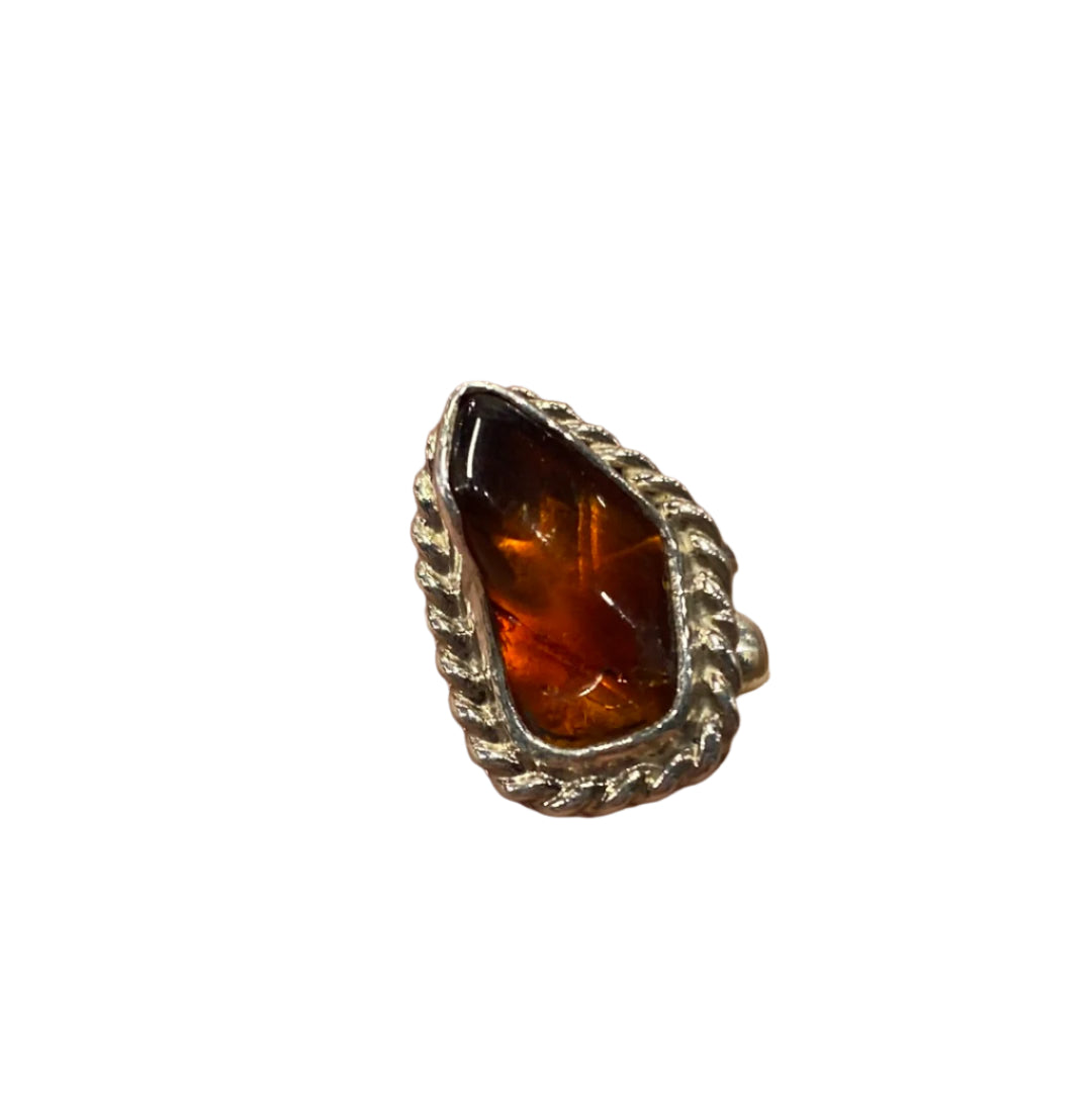 Opal Adjustable Sterling Silver Ring - Charles Albert