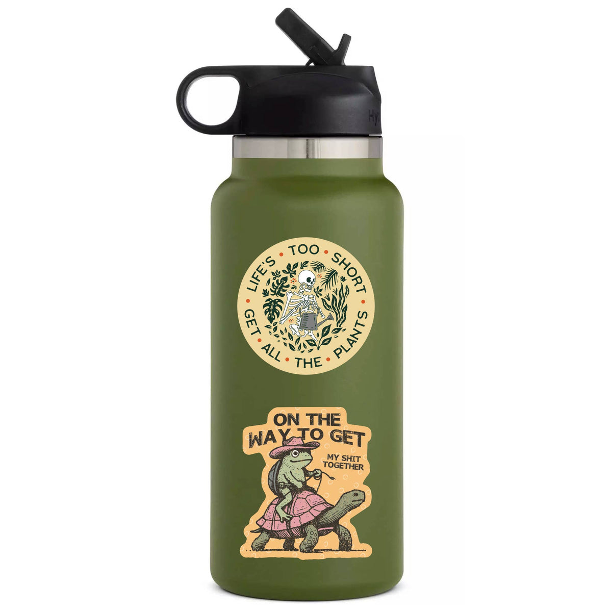 Frog Cowboy on Turtle High Quality Vinyl Sticker