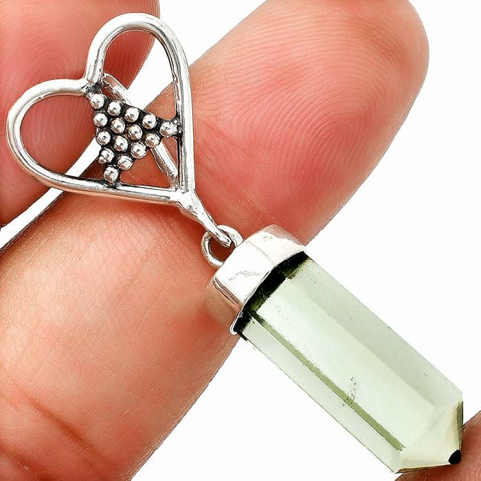 Prasiolite (green amethyst) Sterling Silver Pendant