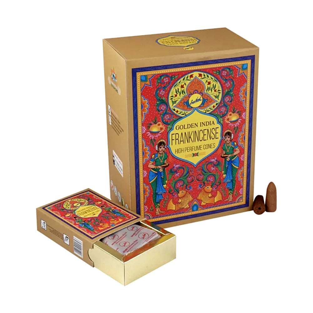 Golden India Incense Backflow Cones