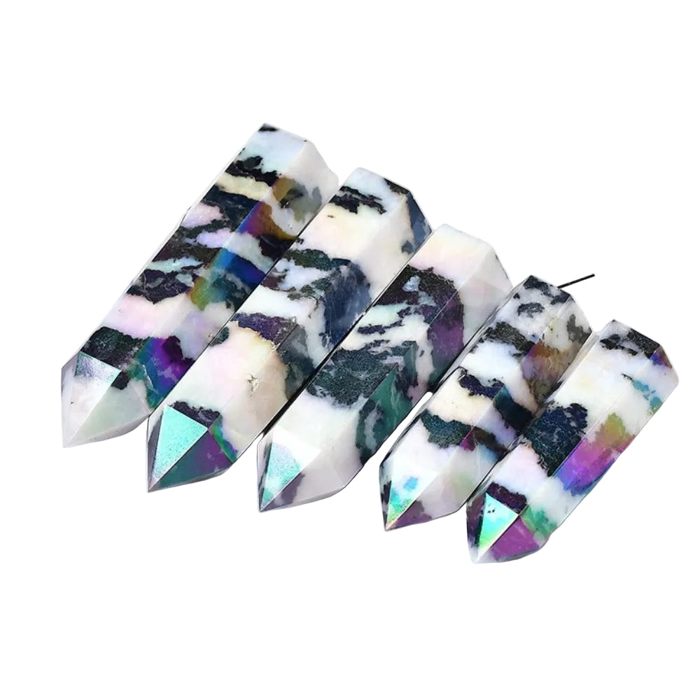 Crystal Towers Aura Zebra Jasper 2"