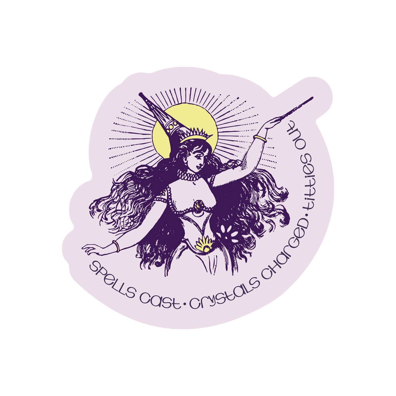 Witchy Woman Funny High Quality Vinyl Sticker