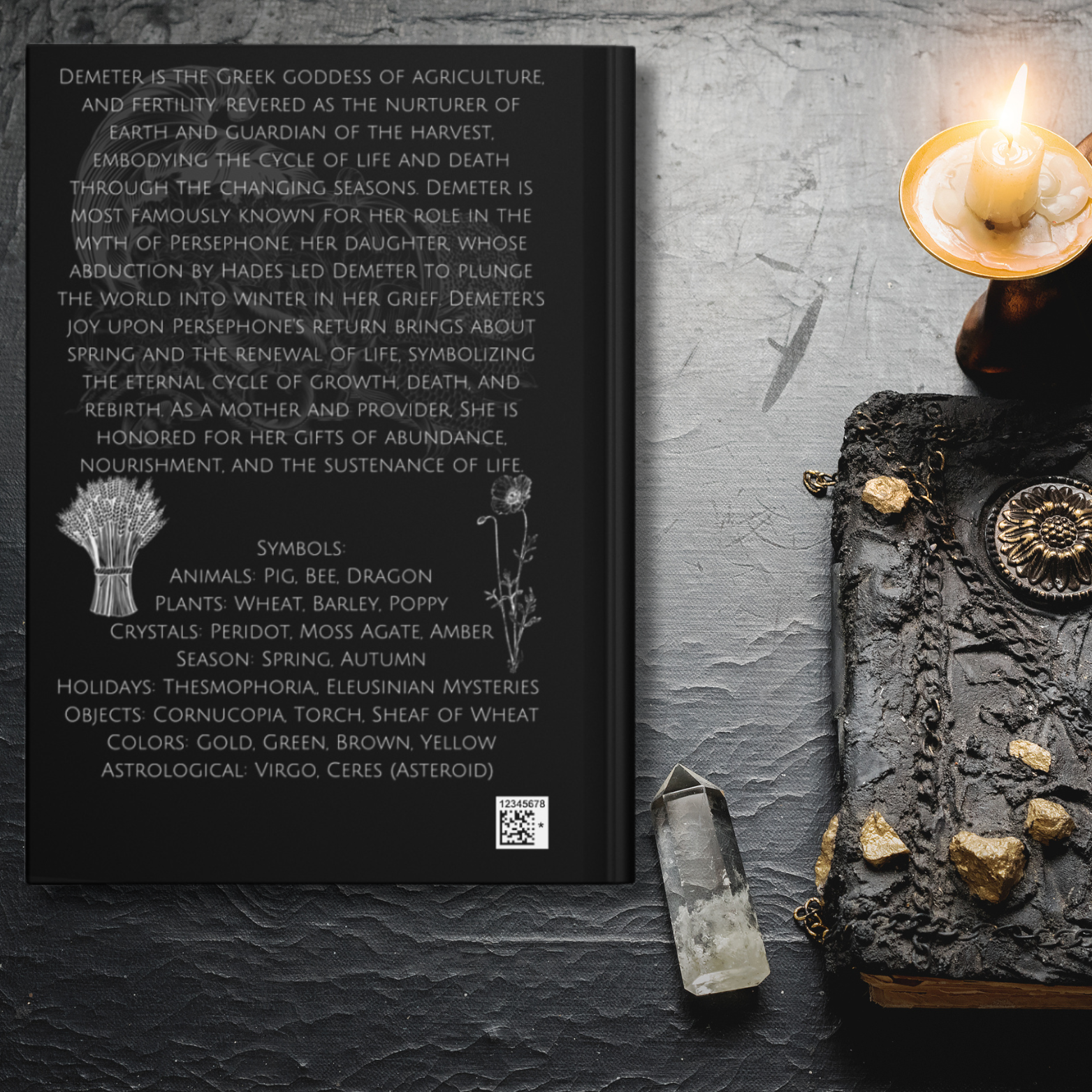 Demeter Goddess Hardcover Journal