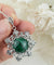 Sterling Silver Filigree Malachite Pendant w/ 20" chain