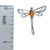 Amber Sterling Silver Dragonfly Pendant