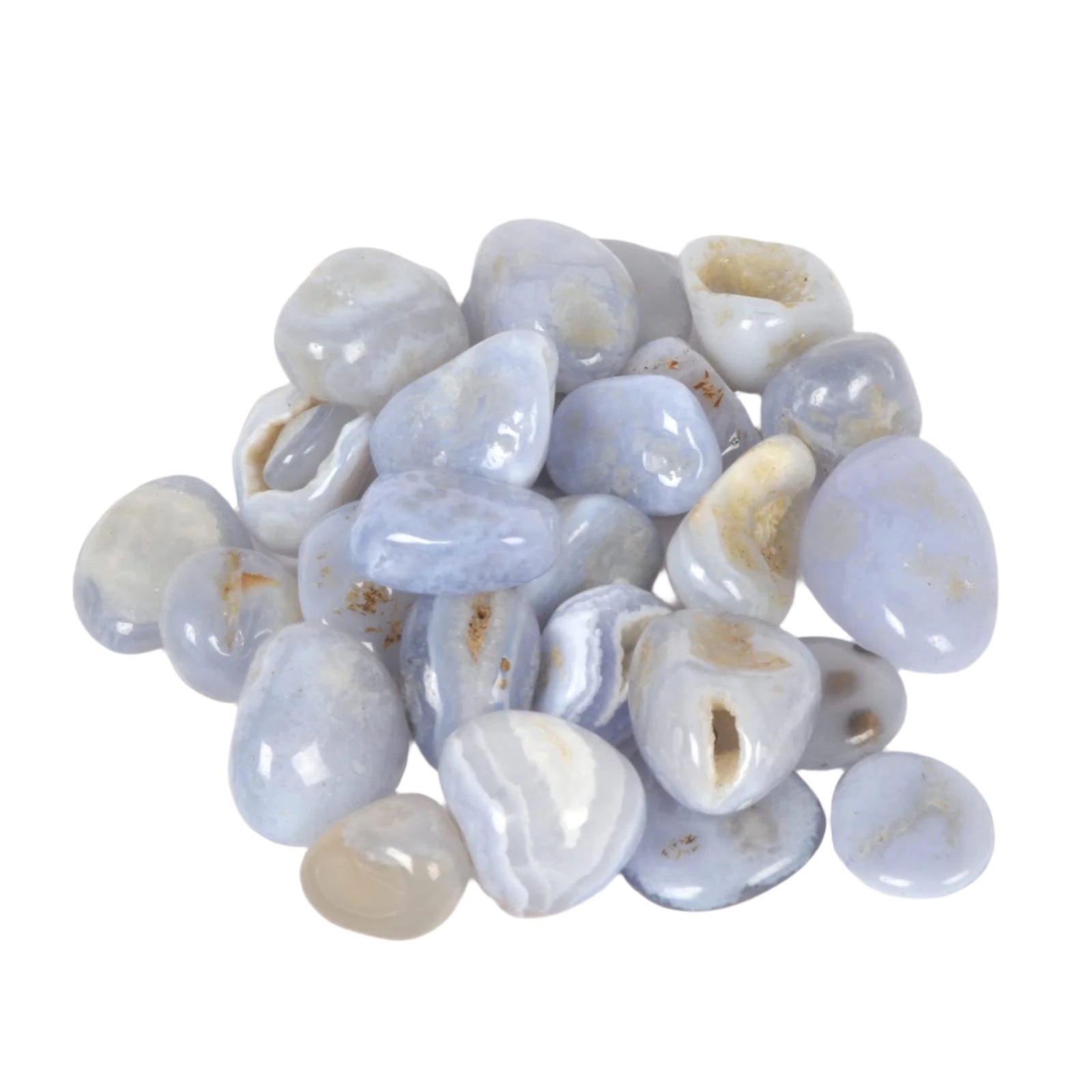 Chalcedony Blue Tumbled