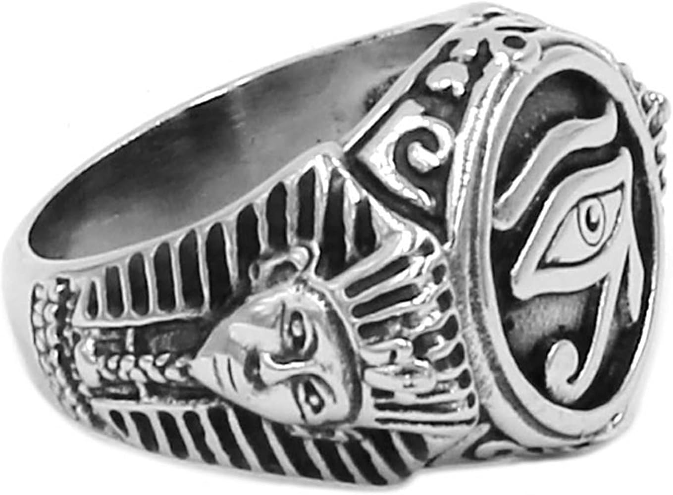 Eye of Horus Stainless Steel Ring