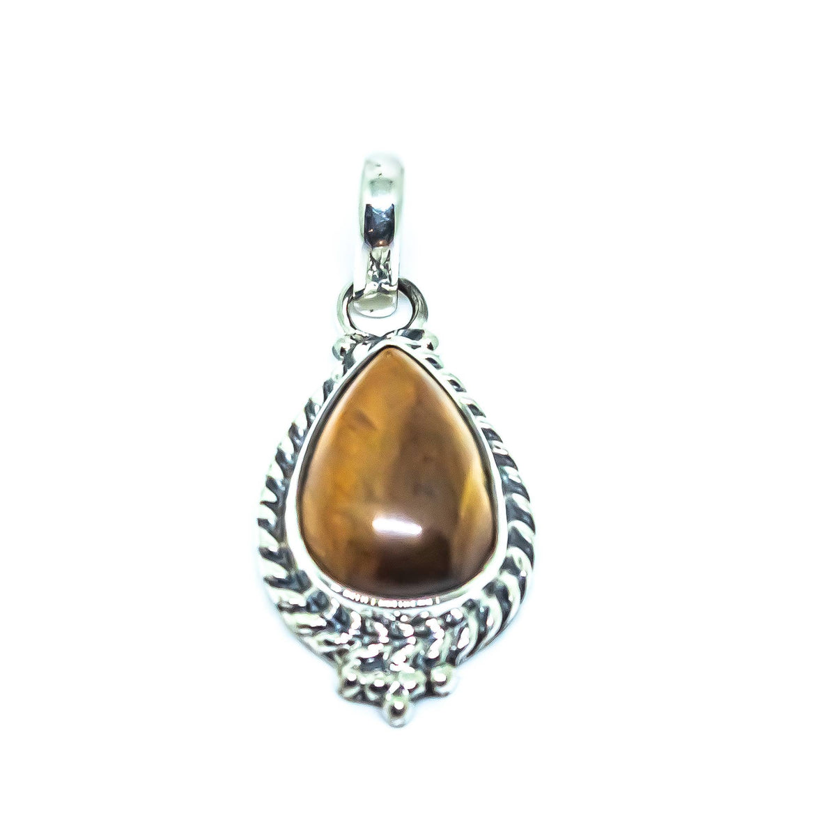 Tigereye Sterling Silver Pendant