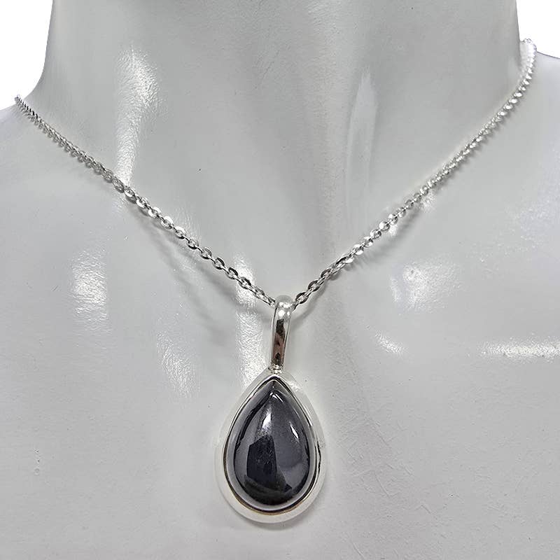 Black Onyx Sterling Silver Pendant