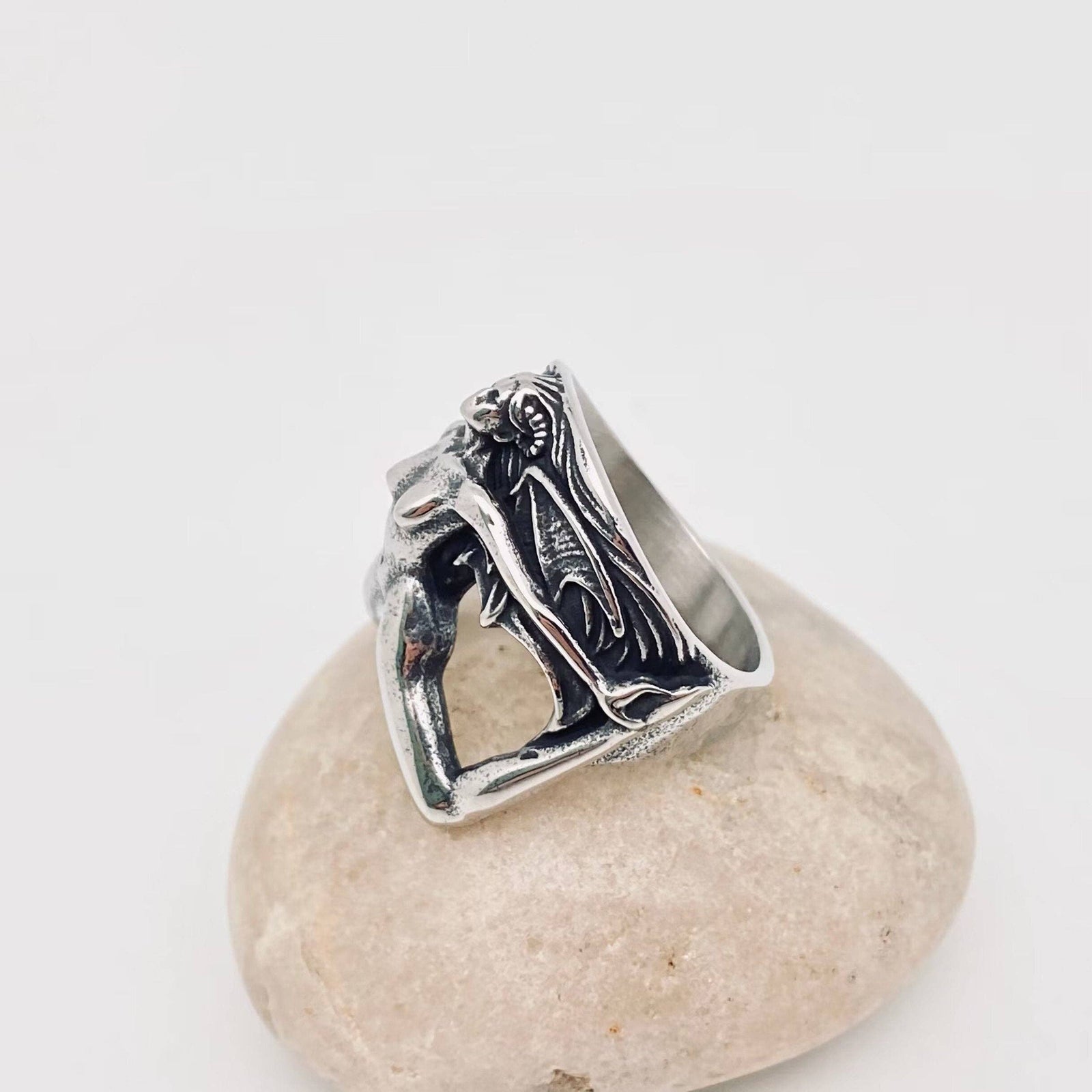 Gothic Stainless Steel Sexy Female Devil Ring