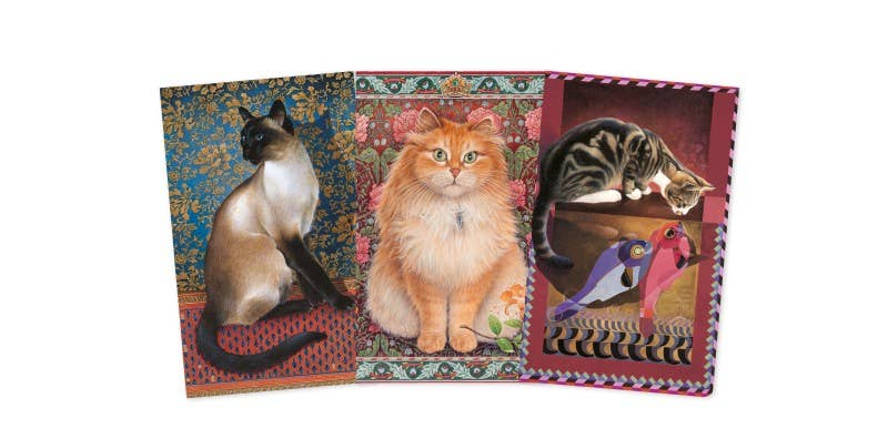 Lesley Anne Ivory Cat Mini Notebooks