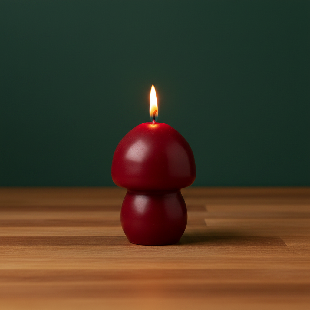 Knob Mushroom Candle