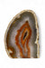 Carnelian Cut Base, one polished side