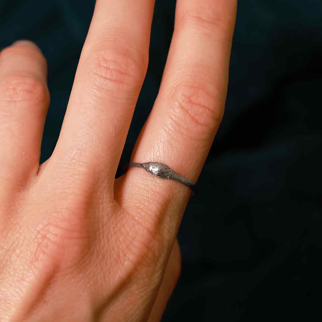 Ouroboros Snake Ring Sterling Silver