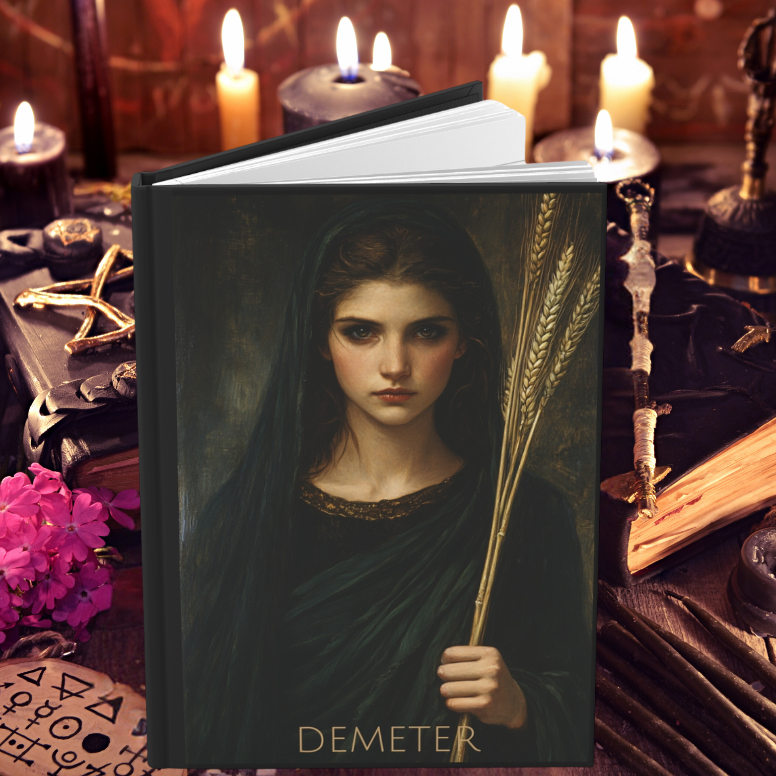 Demeter Goddess Hardcover Journal