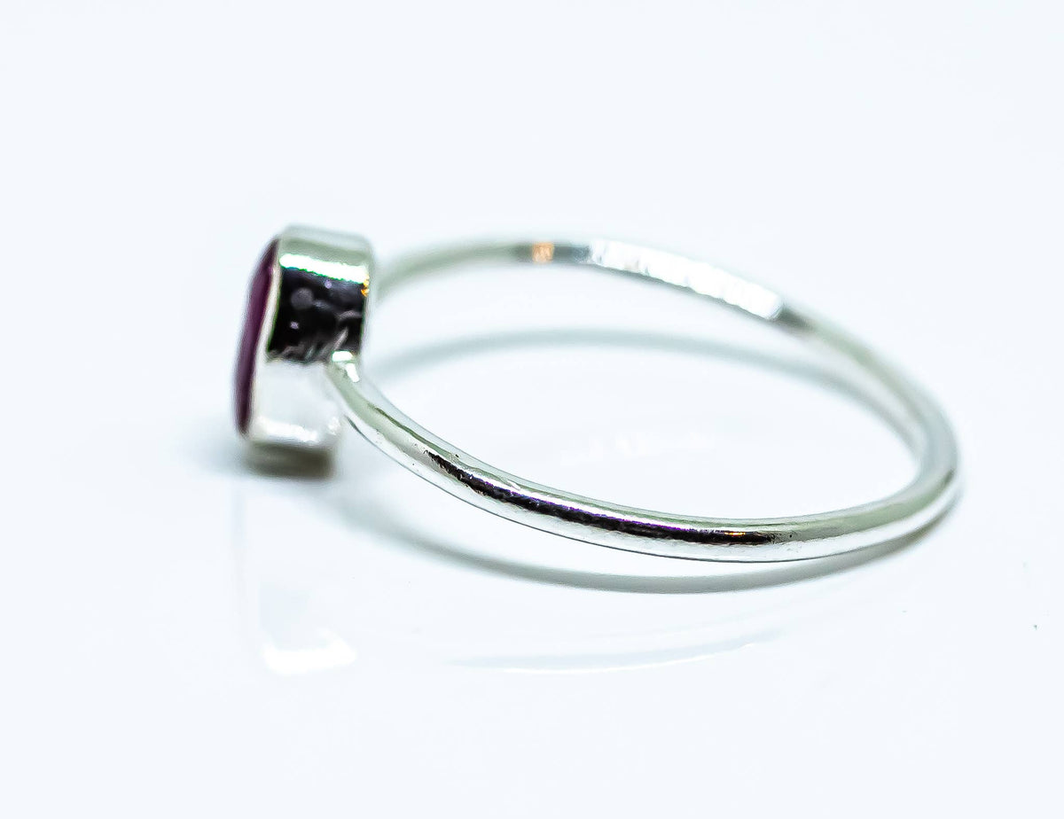 Ruby Ring Sterling Silver