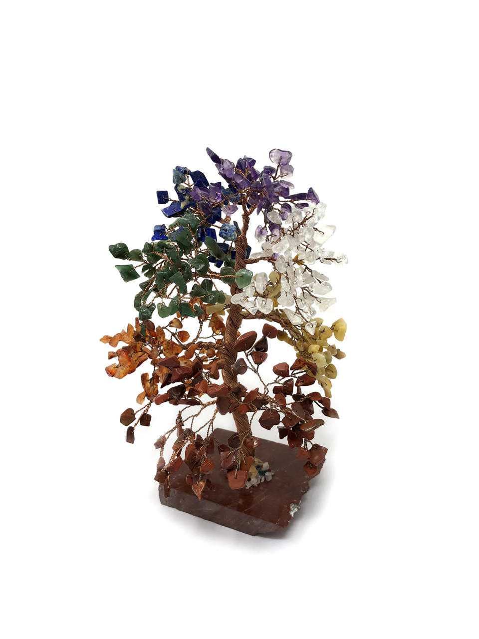 7 Chakras Crystal Chip Tree (9")