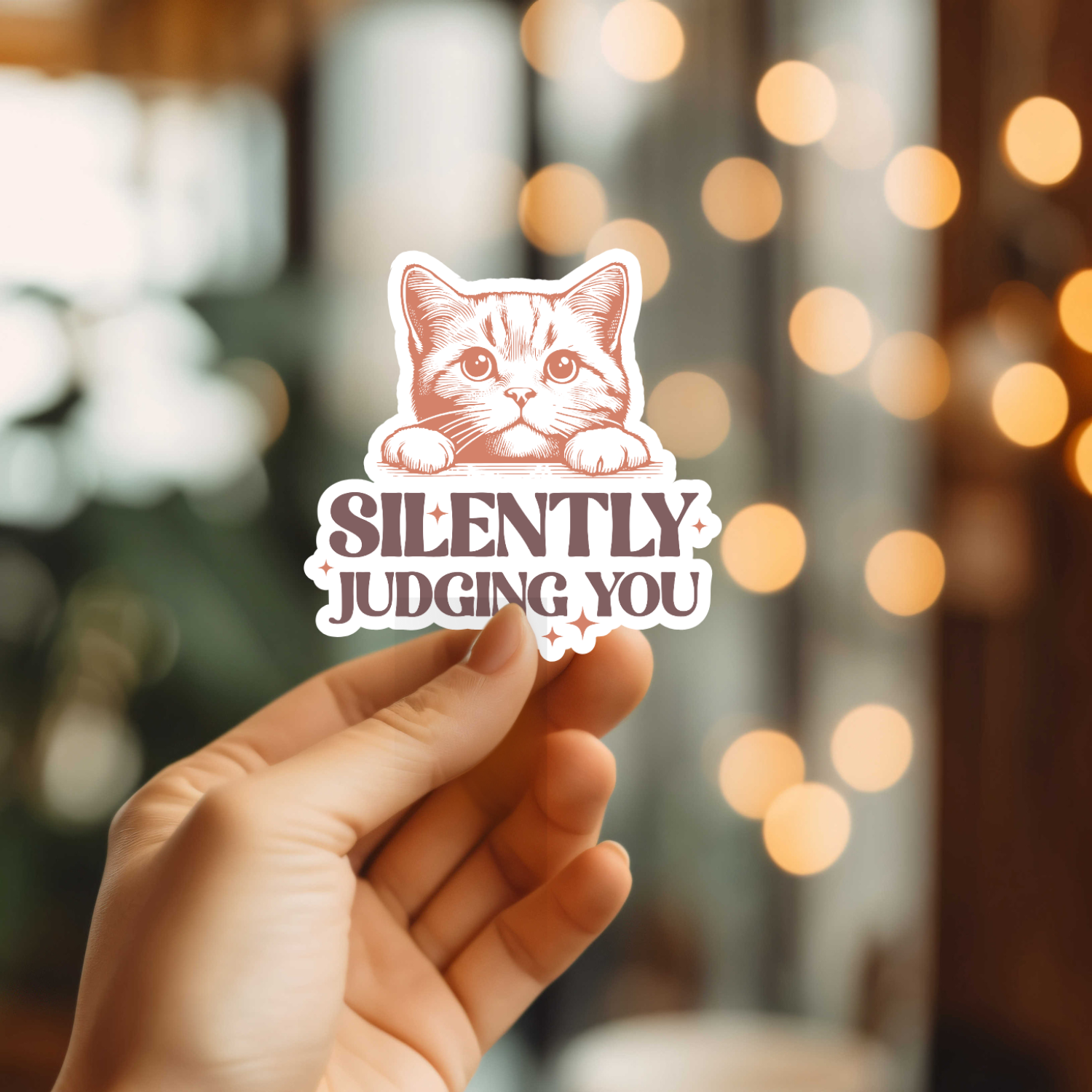 Funny Silently Judging You Vinyl Sticker