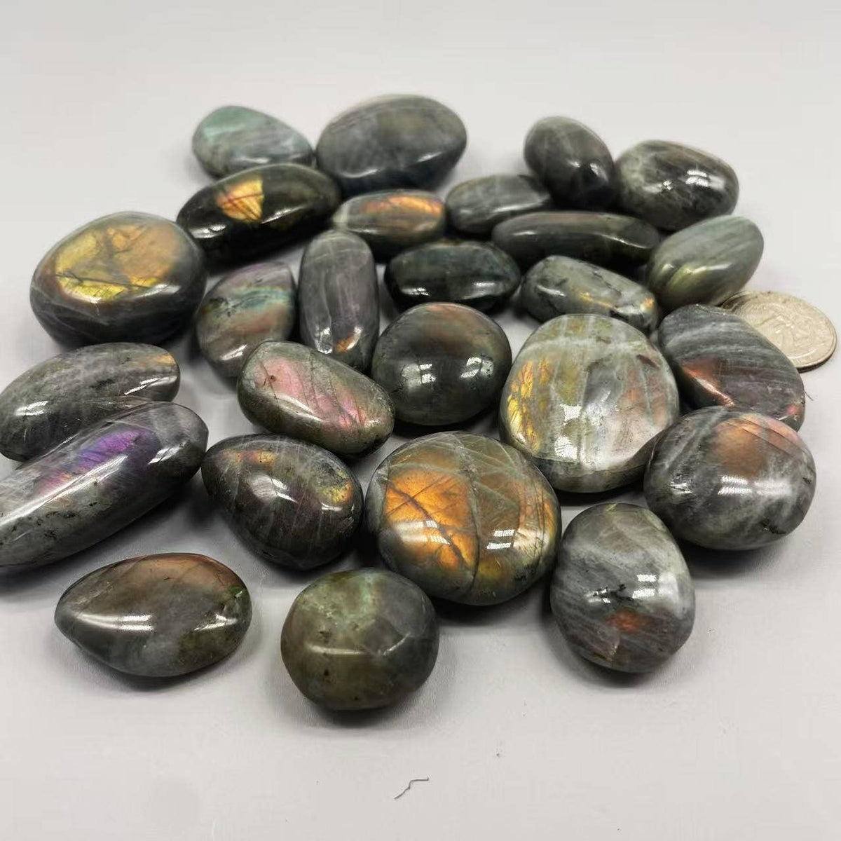 Labradorite Palm Stone Pebbles