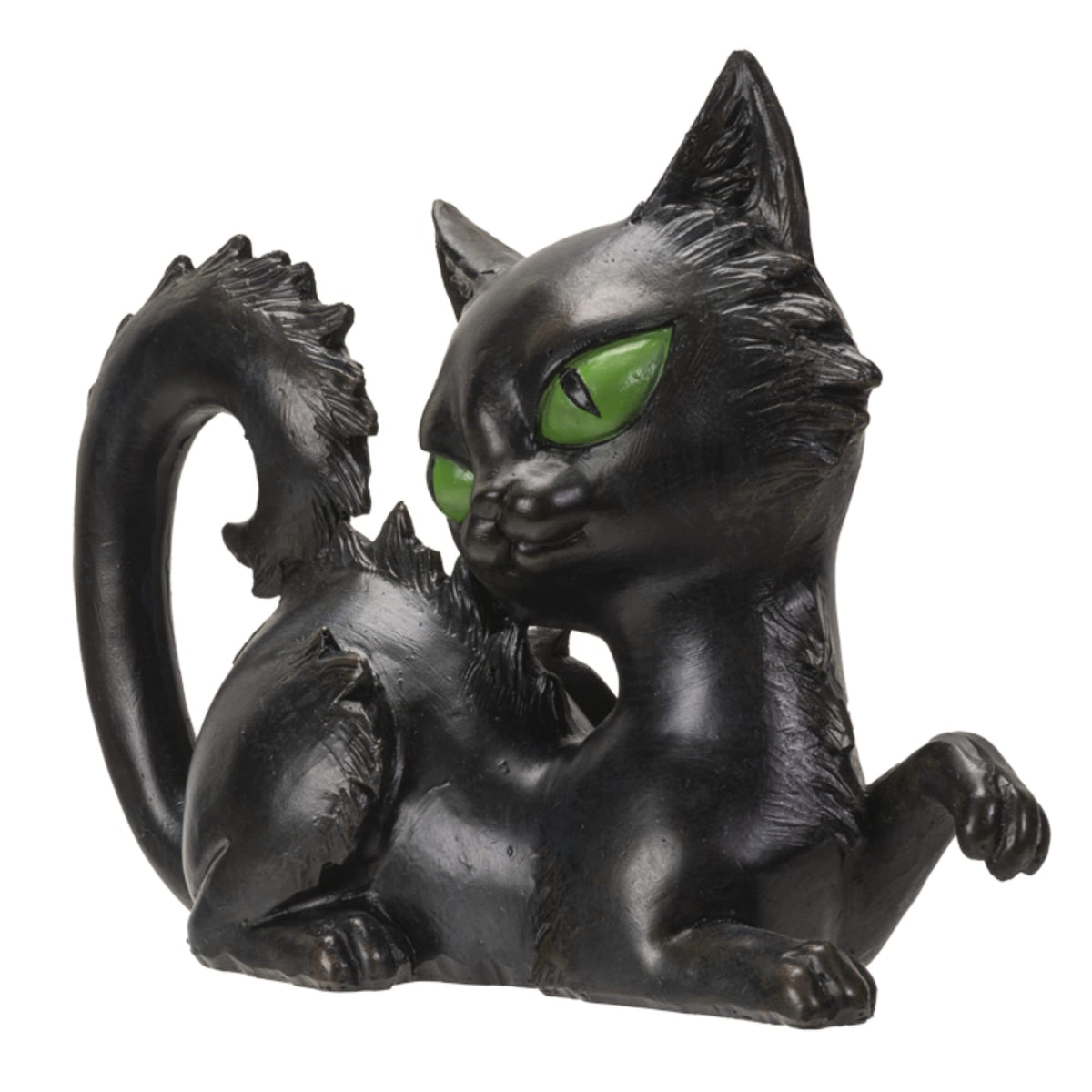 Green-Eyed Cat Statue
