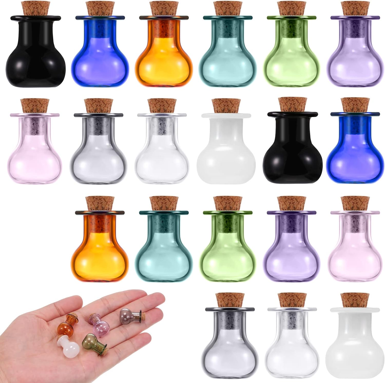 Glass Bottles with Cork Top