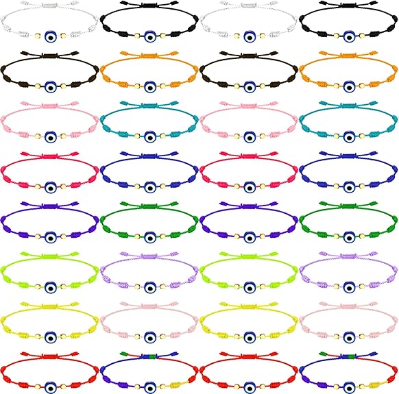 Evil Eye Bracelet Sliding Knot Bracelet