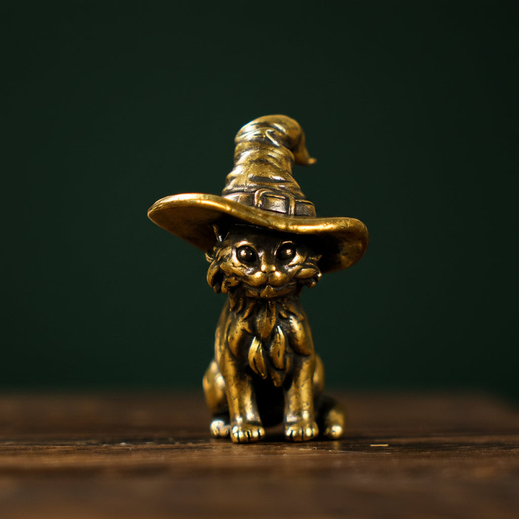Brass Witch Kitty