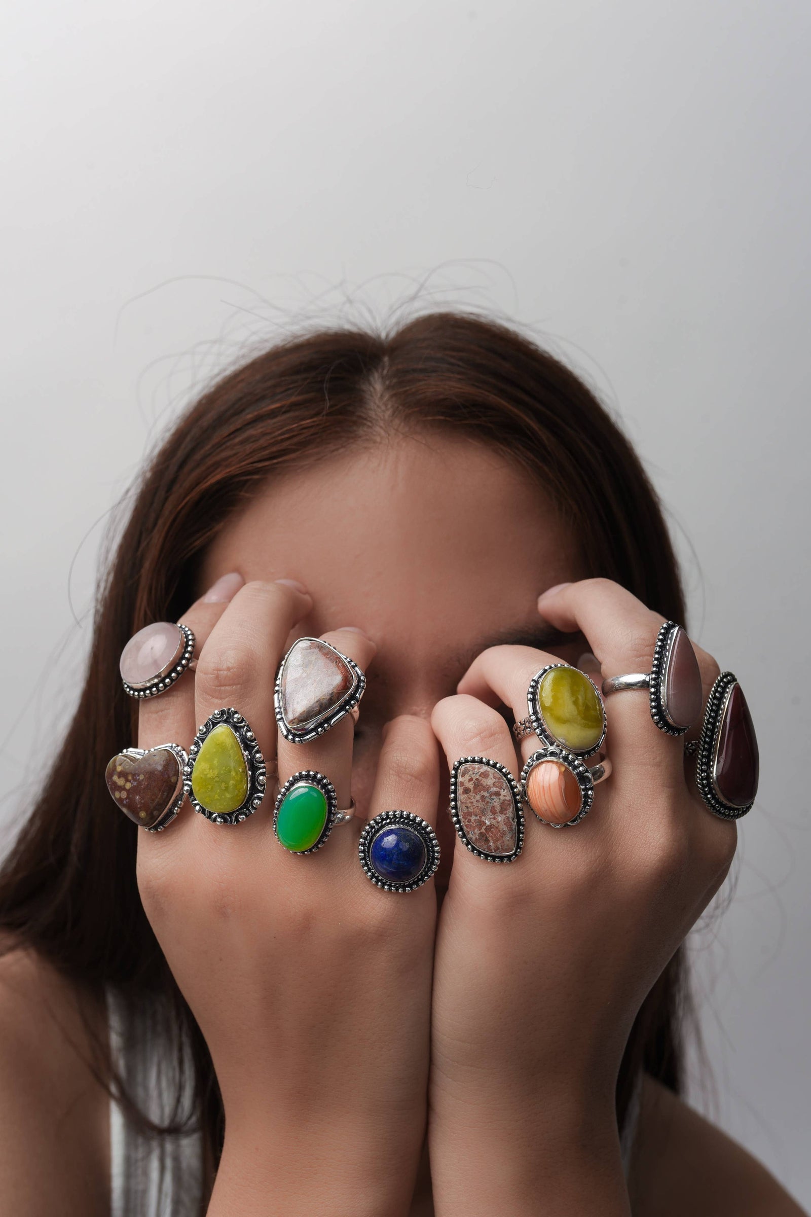 Serpentine Ring, size 5  – Silver-Plated over Brass