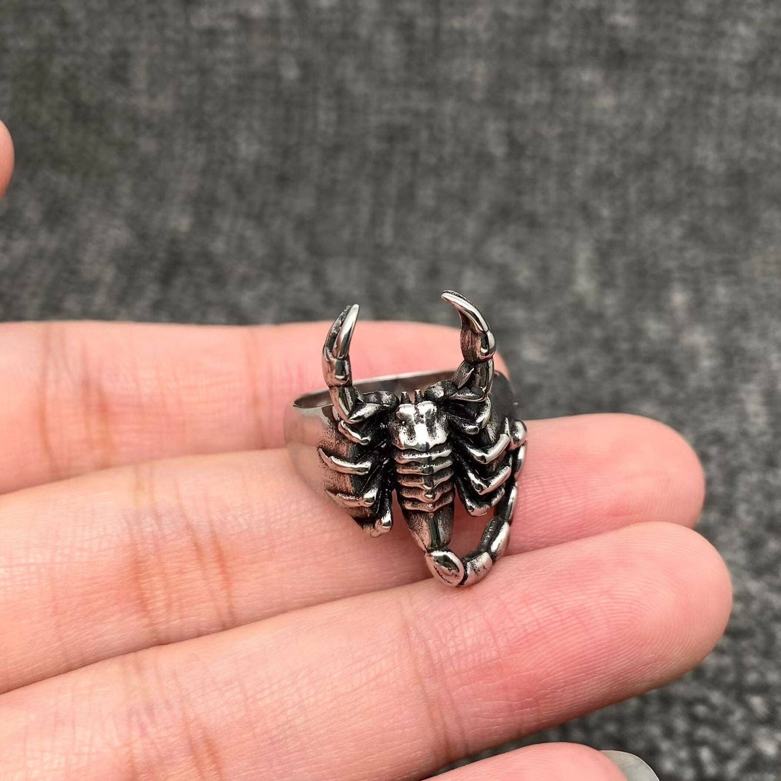 Vintage Scorpion Stainless Steel Ring