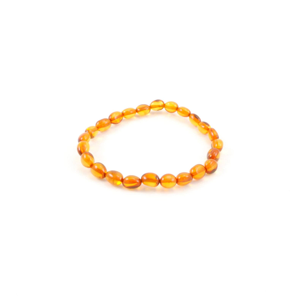 Cognac Amber Stretch Bracelet