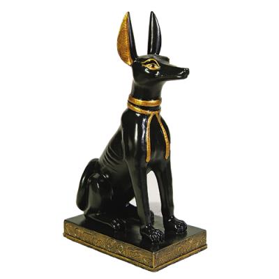 Small Sitting Anubis Dog Statue 5"