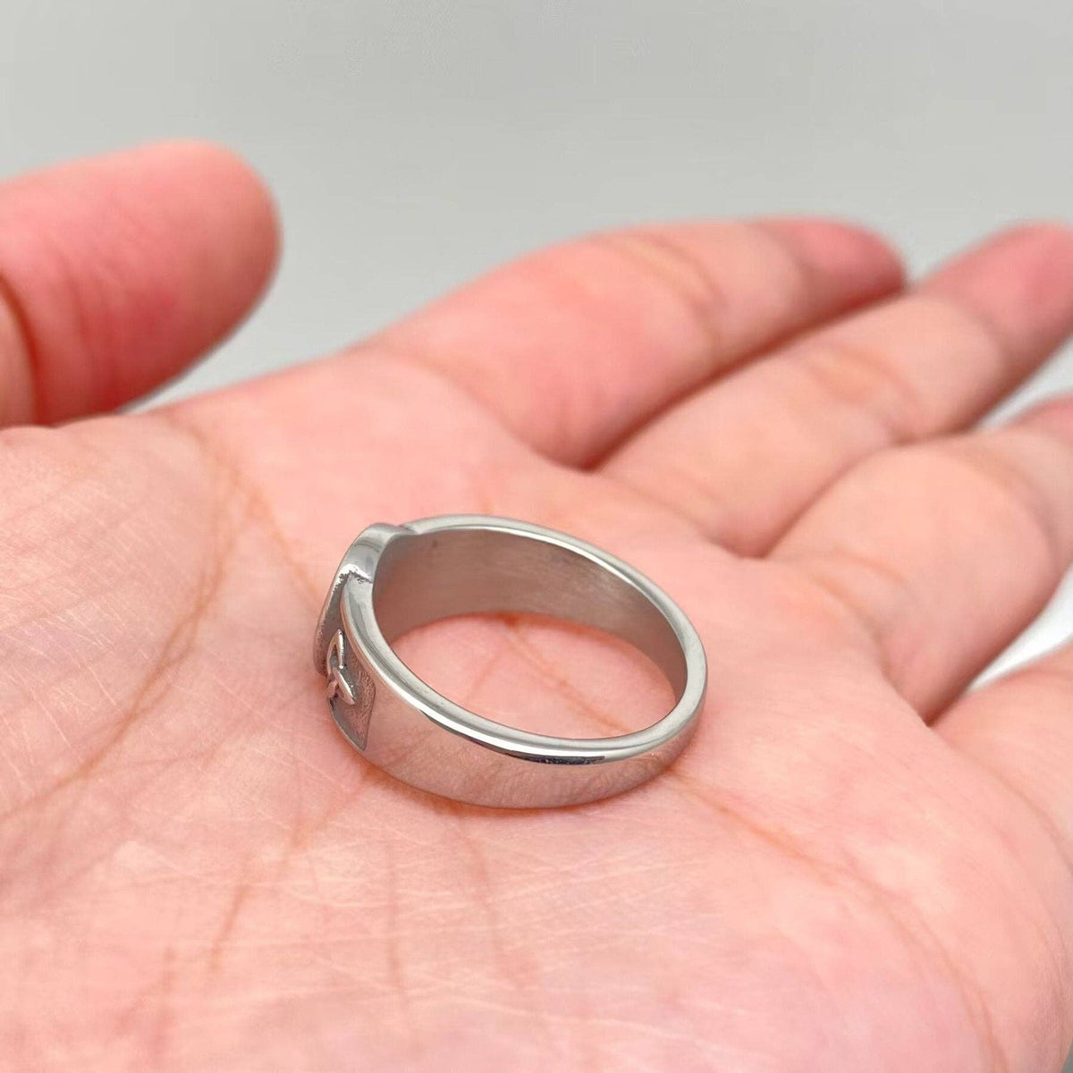 Viking Celtic Trinity Knot Stainless Steel Ring