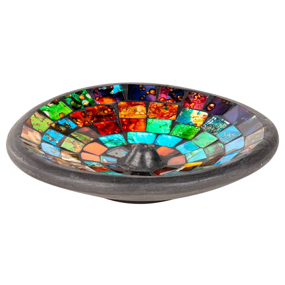 ASSORTED COLORS MOSAIC Incense Burner