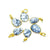 Dendritic Opal Sterling Silver 18K Micron Pendant