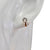 Small Ladybug Amber Stud Earrings