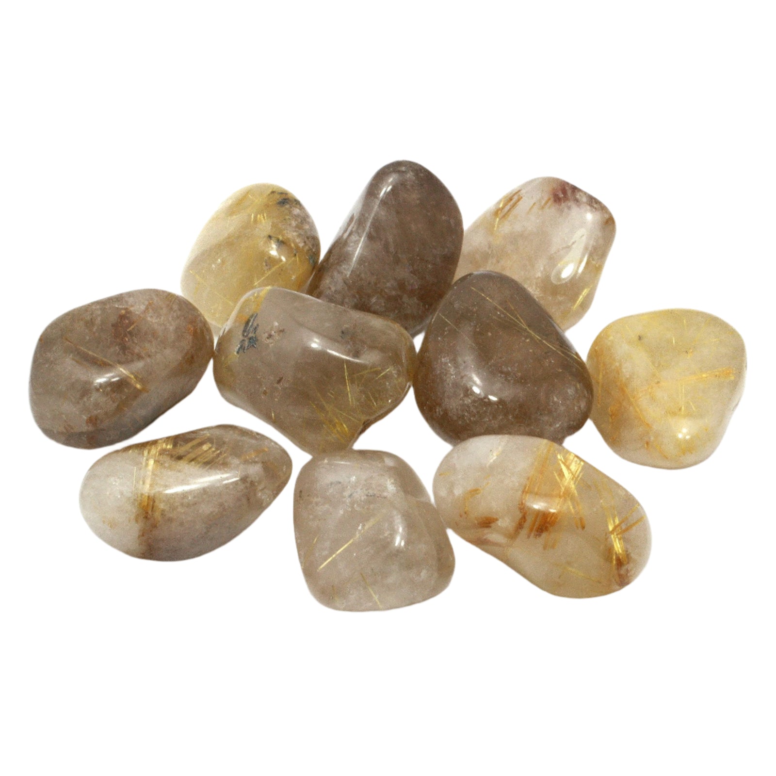 Rutilated Quartz Tumbled