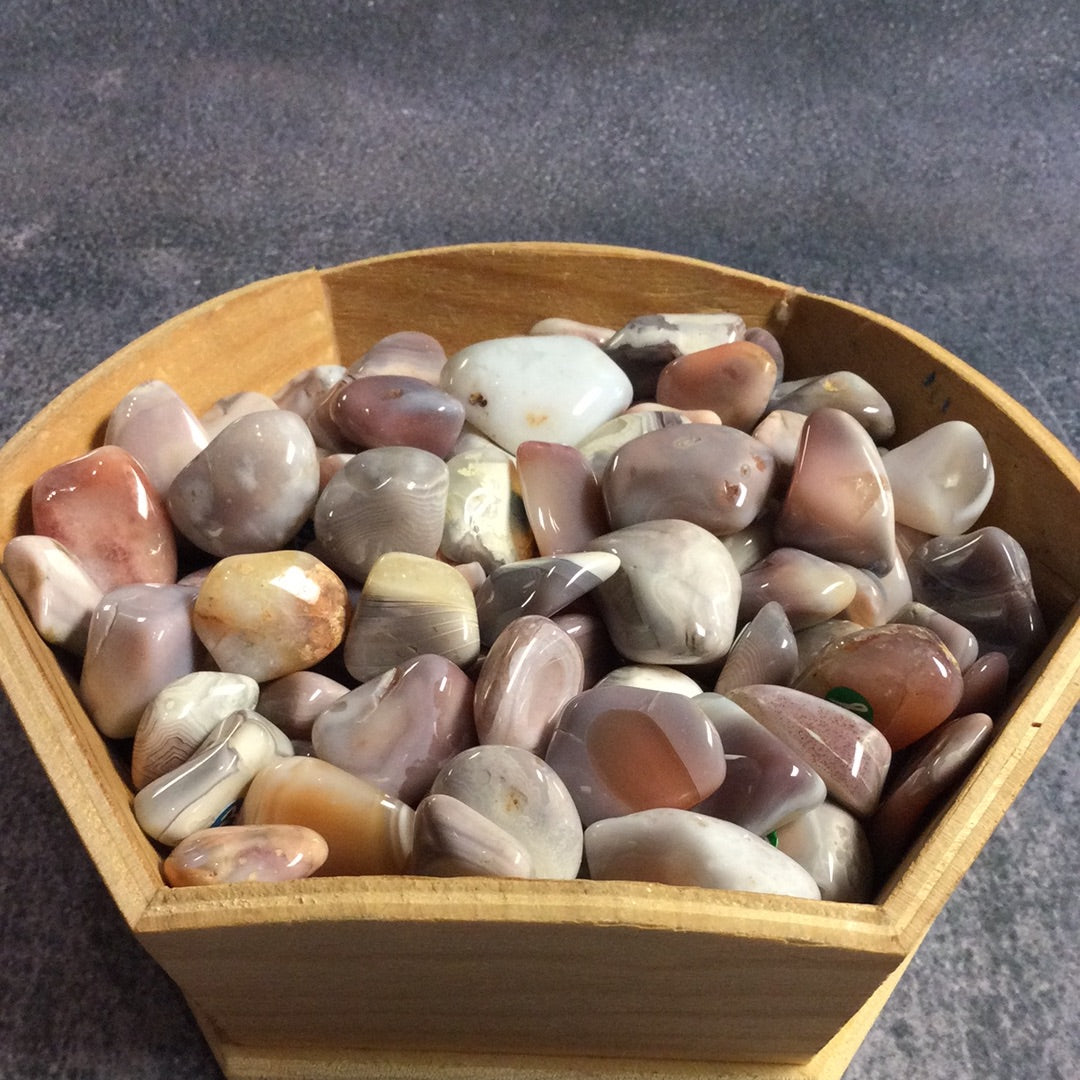 Botswana Agate Pink Tumbled