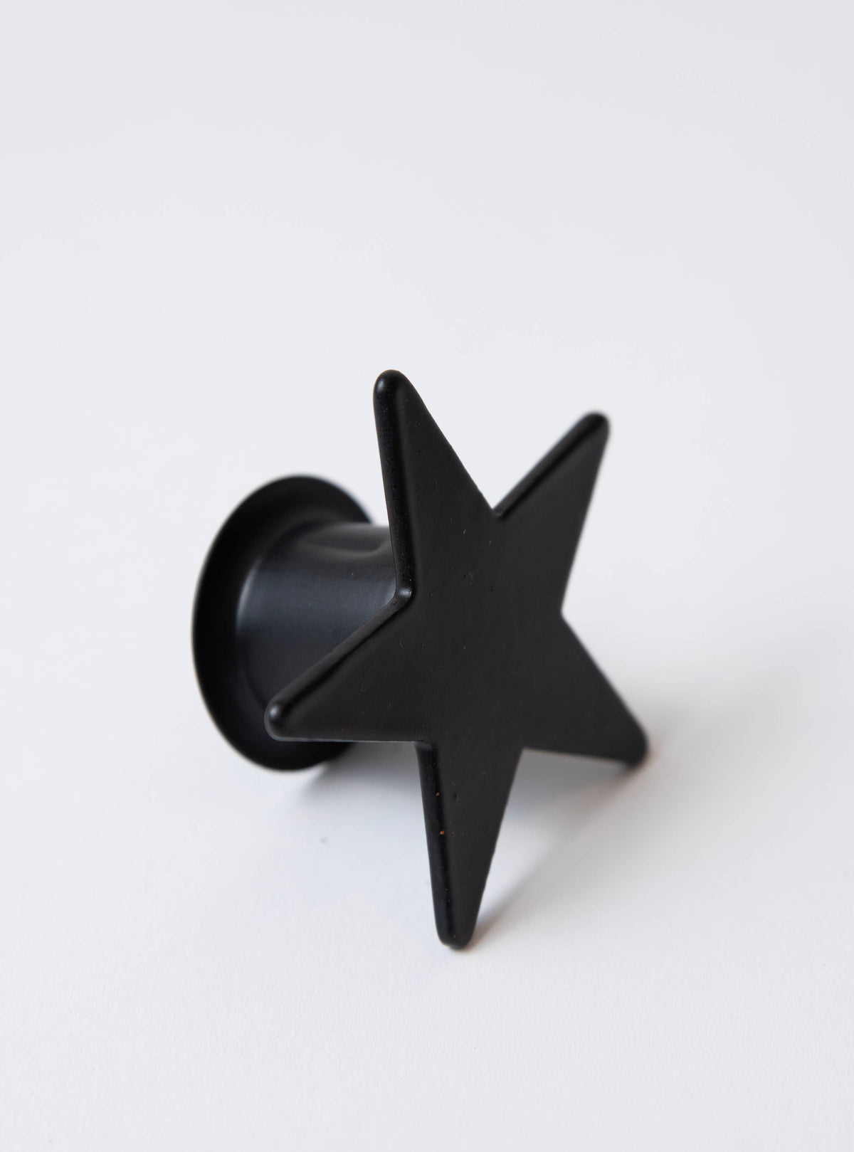 Black Iron Star Taper Holder