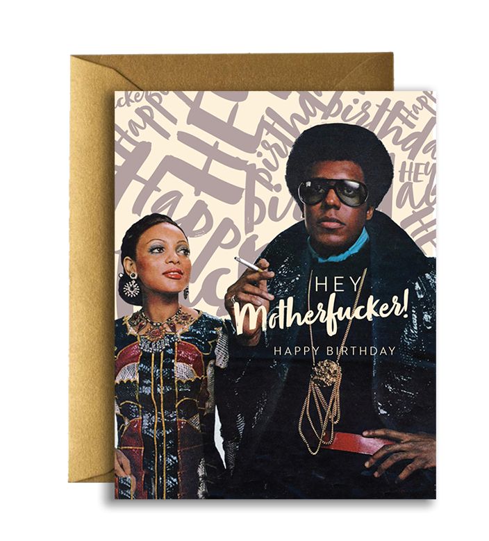 BADASS MOFO COOL birthday card