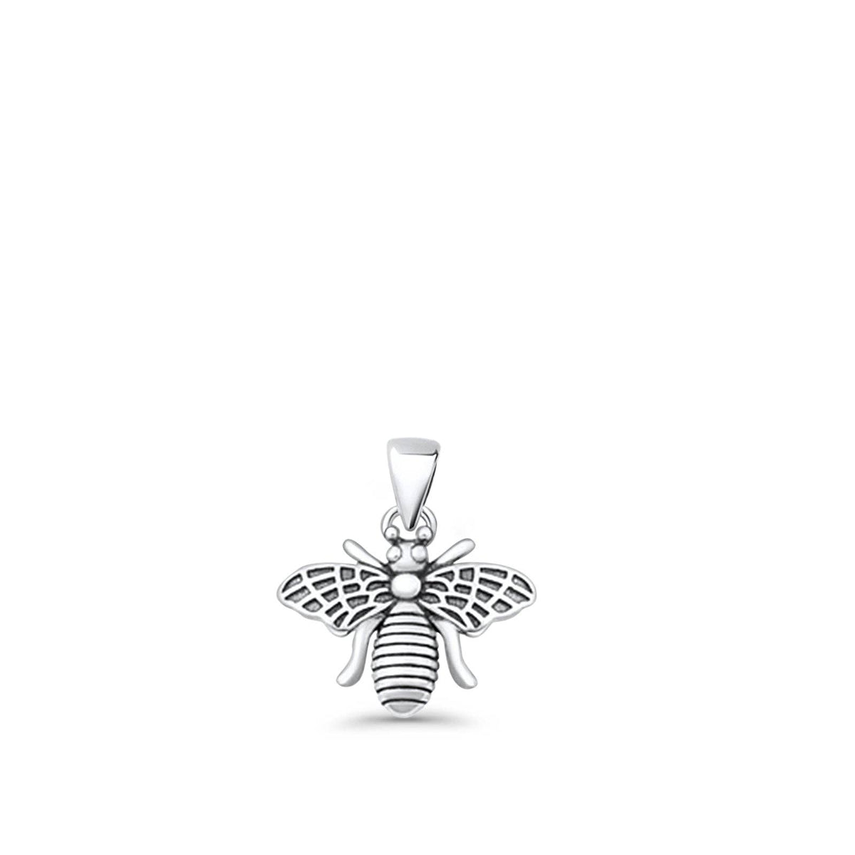 Flying Insect Oxidized Pendant