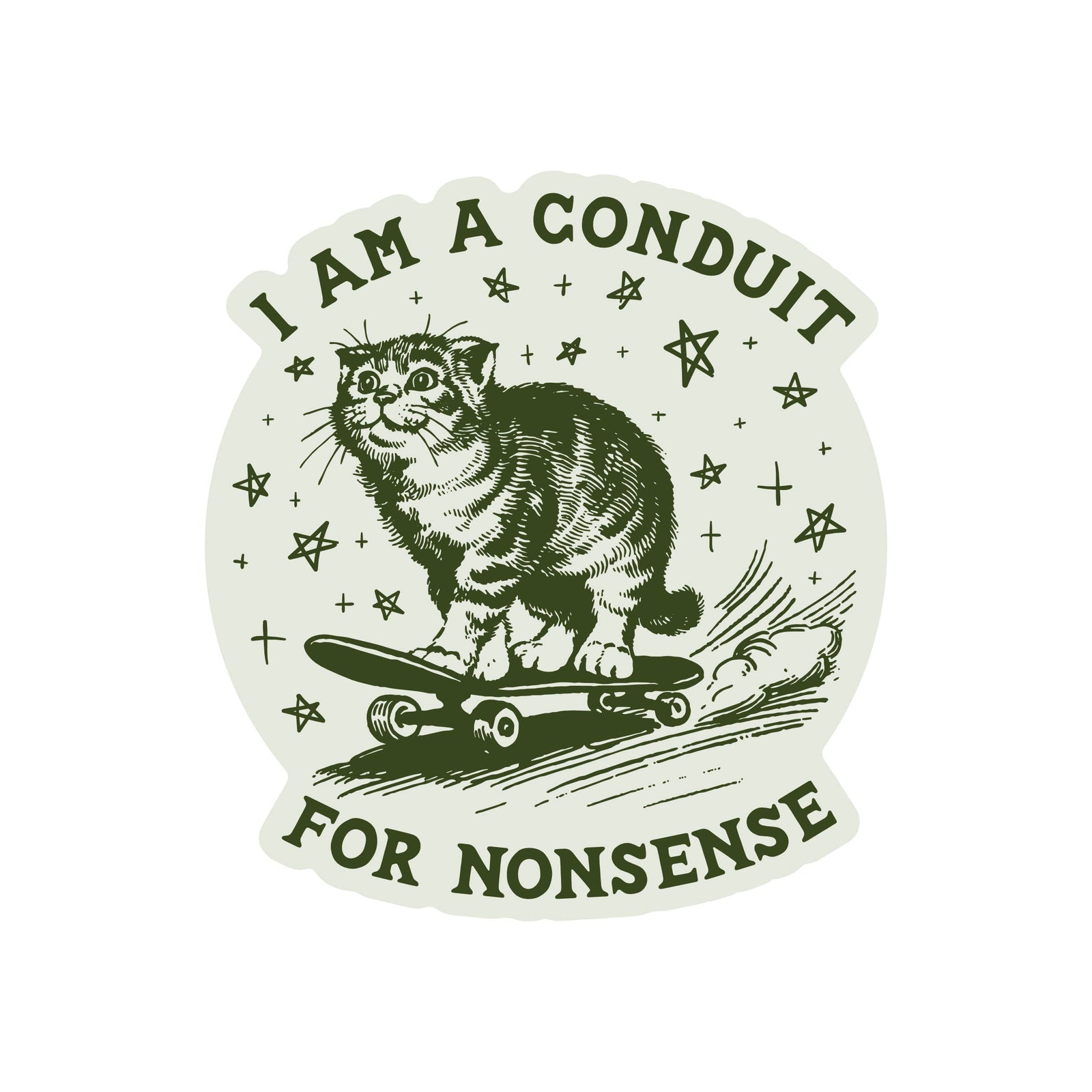 Nonsense Cat High Quality Vinyl Sticker