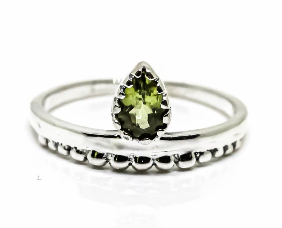 Peridot Ring Sterling Silver 925