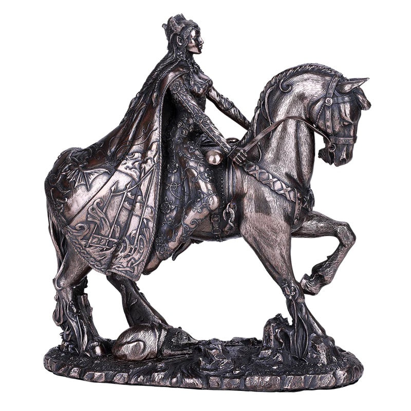 Rhiannon Riding Horse Statue